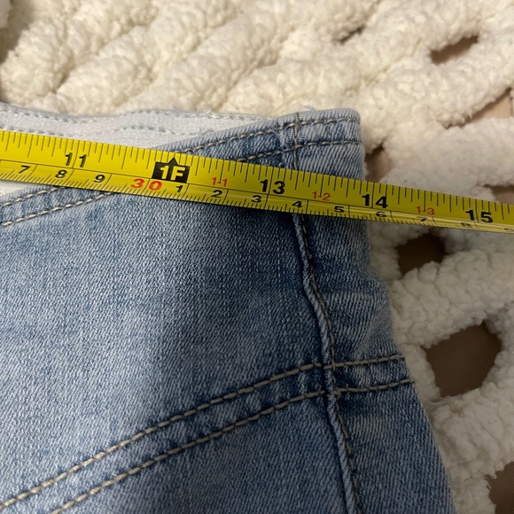 Knox Rose Jeans Womens 8 Blue High Waist Flare Leg Jeans 70s Chic Boho Denim - Picture 11 of 12